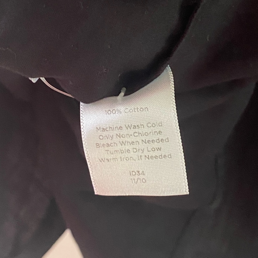 Talbots Black Ruffle Blouse Top - Picture 8 of 9